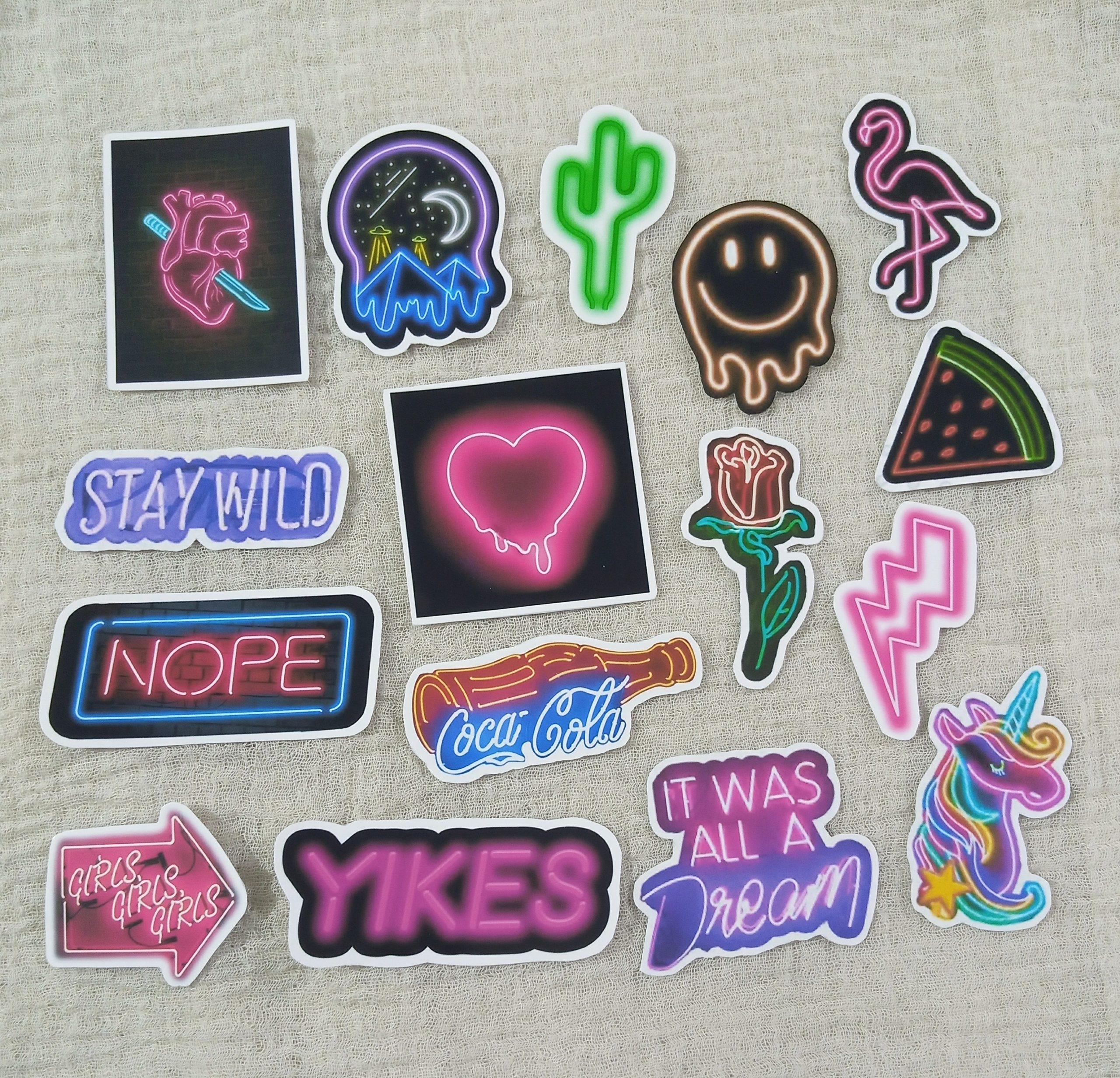 Neon stickers store